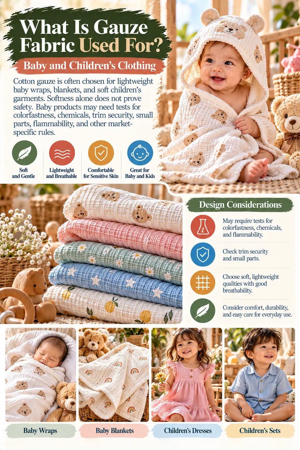 Gauze Fabric for Little Ones