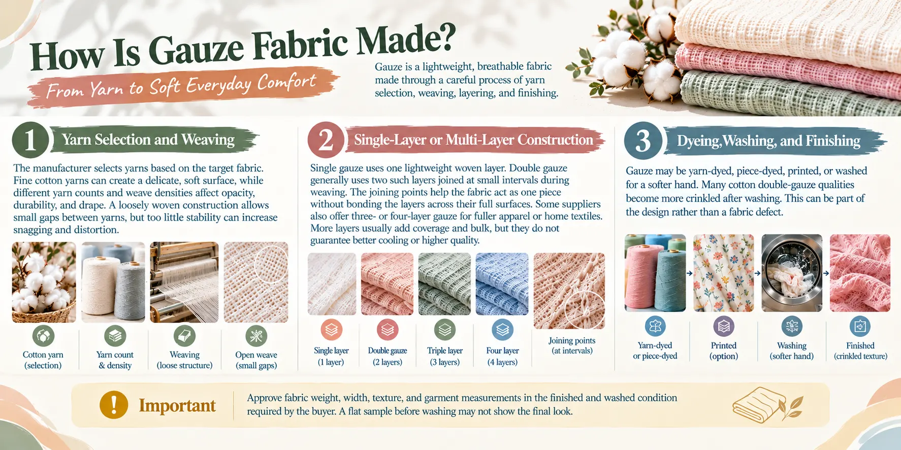 How Is Gauze Fabric Made