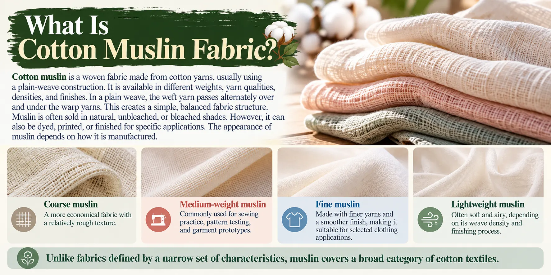 What Is Cotton Muslin Fabric