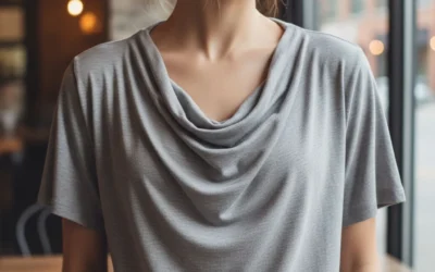 Cowl Neck Neckline t shirt 2