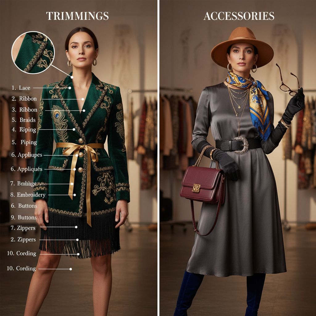 Differences Between Trimmings and Accessories compare image 3