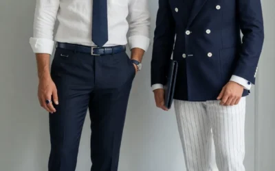 Color Combos That Instantly Look Elegant White Navy wear by men 4