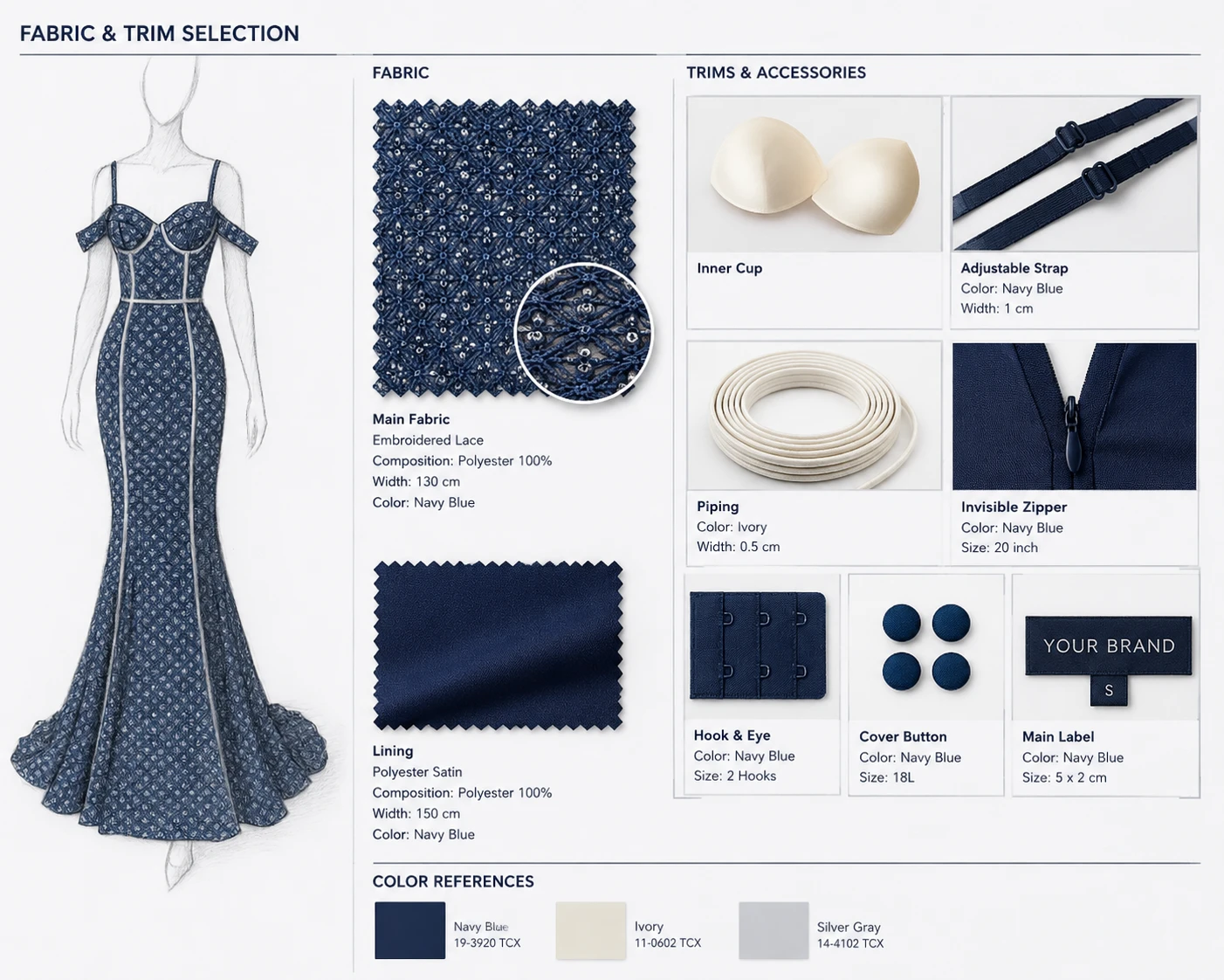 Fabric and Trim Selection
